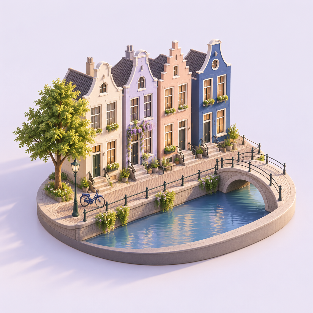 Originele architectuurillustratie, geen beschikbare woning